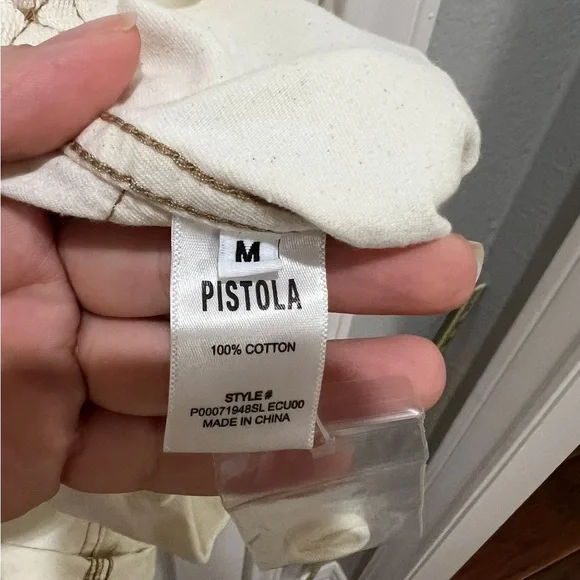 NWT Pistola White / Beige Parker Romper - Picture 4 of 8